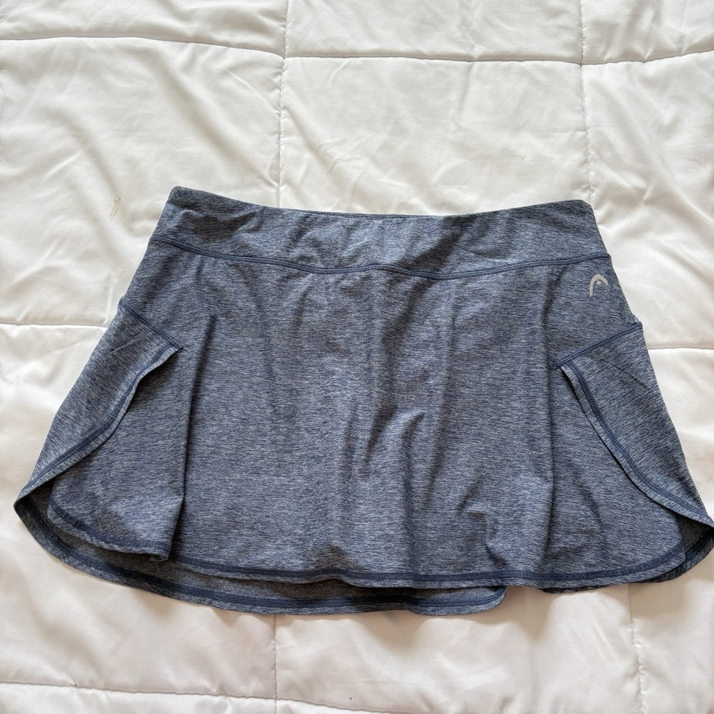 HEAD Skirt Skort Mini‎ Tennis Golf Womens Large Blue Activewear Outdoor